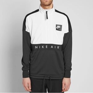Nike Air Black and White Half-Zip Jacket